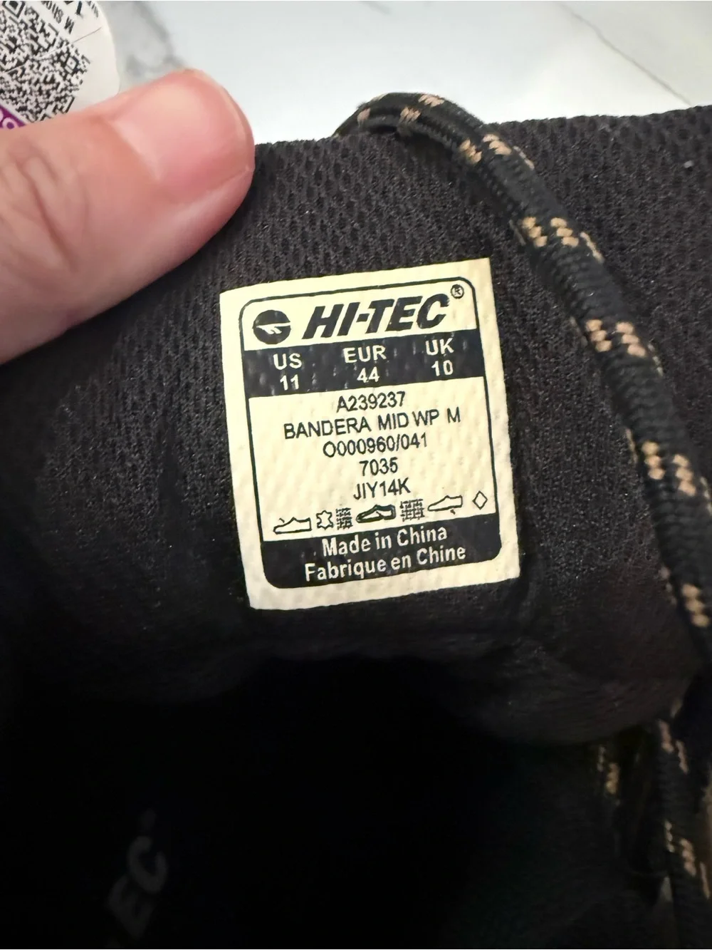 Hi-Tec Men's Tan and Black Hiking Boots